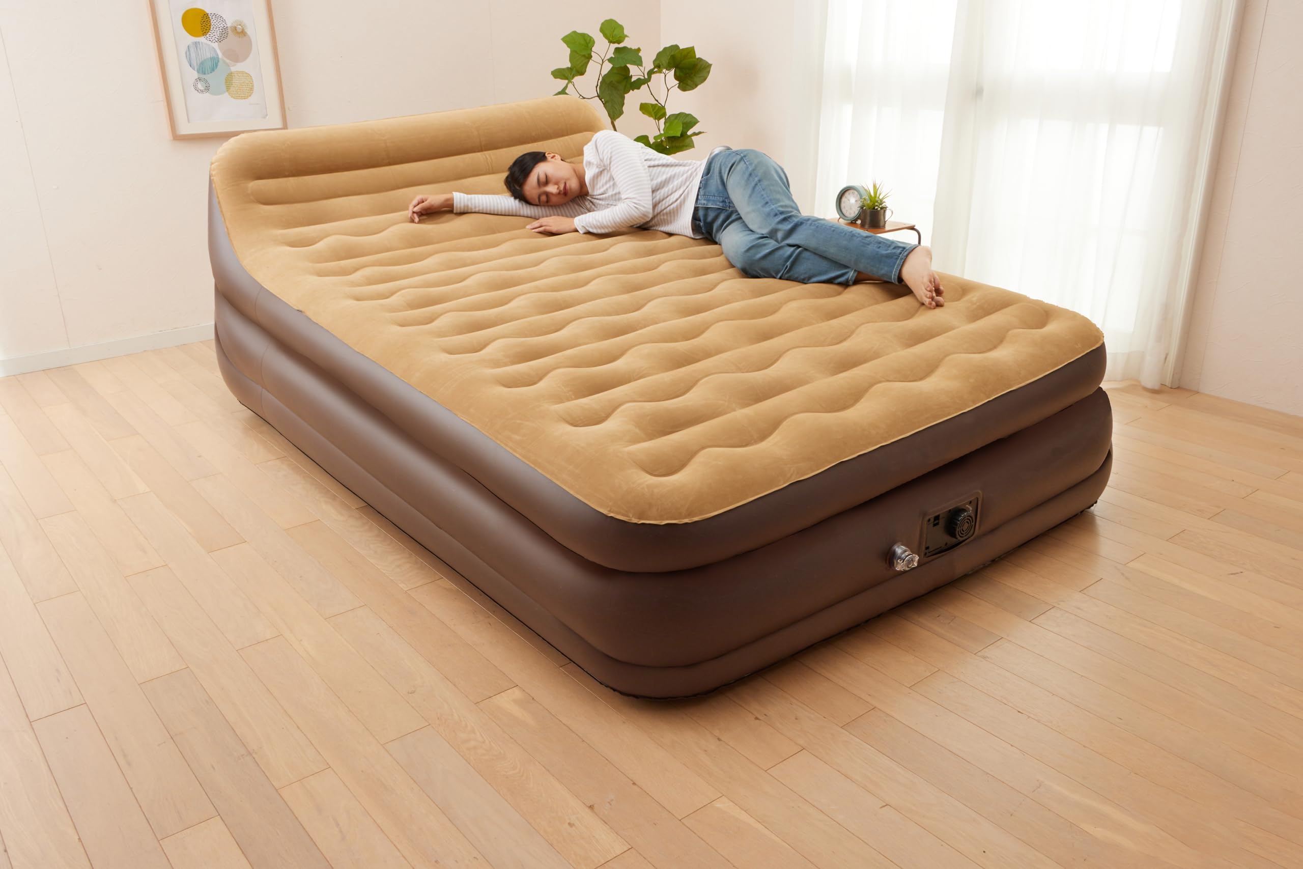 ビータ(VITA) 背もたれ付き電動エアーベッド ワイド 幅153X奥行230X高さ78CM 重量9.2KG 来客用 マットレス 屋外 キャンプ テント 自動 Amazon.co.jp: ビータ(Vita) 背もたれ付き電動エアーベッド ワイド 幅