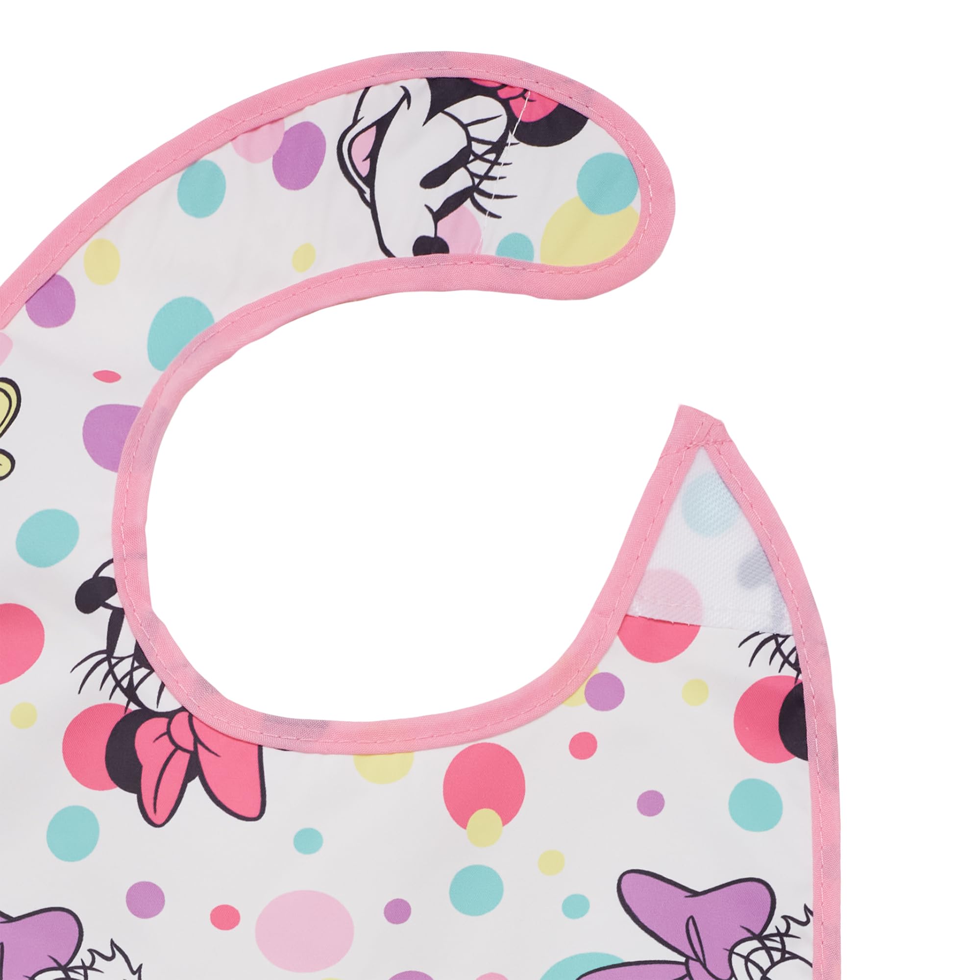 Ellepi Bavaglini Disney Plastificati con Tasca Minnie & Topolino 2 Pezzi