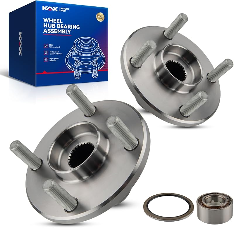 Cubo com rolamento de roda dianteira KAX 518507 para Toyota Corolla, Chevy Prizm, Geo Prizm e Toyota MR2 – 2 unidades