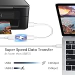 ELUTENG 3Pcs Couple 240W USB C à USB C Connecteur femelle à femelle Adaptateur 40Gbps Affichage vidéo de l'adaptateur de type C pour TV PC Téléphone portable et plus de périphériques
