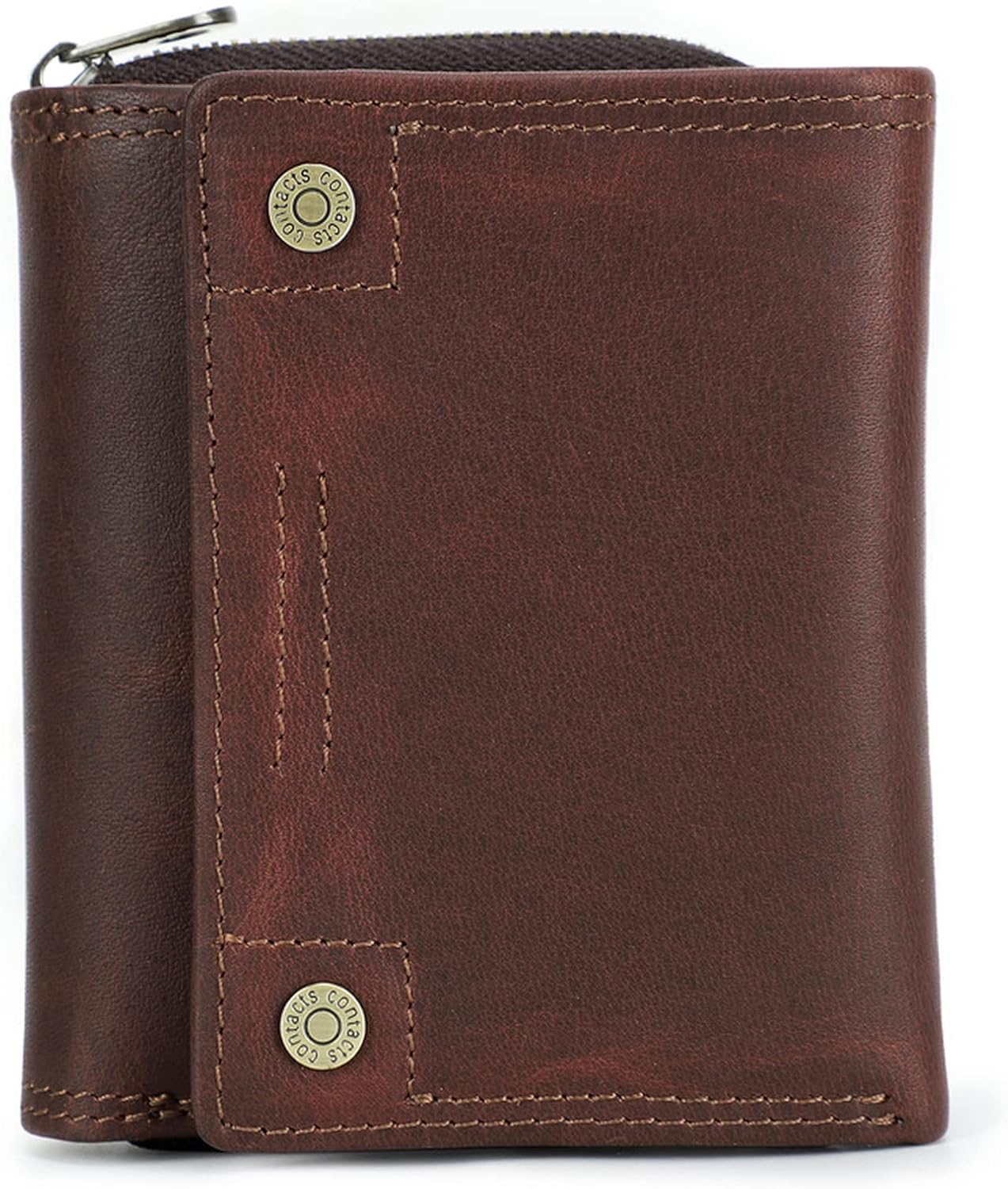 Retro Leather Wallet RFID Anti -Theft Brush Men and Woman Wallet Storage Package for Storage Money Credit Card ID Card Postcard Coin