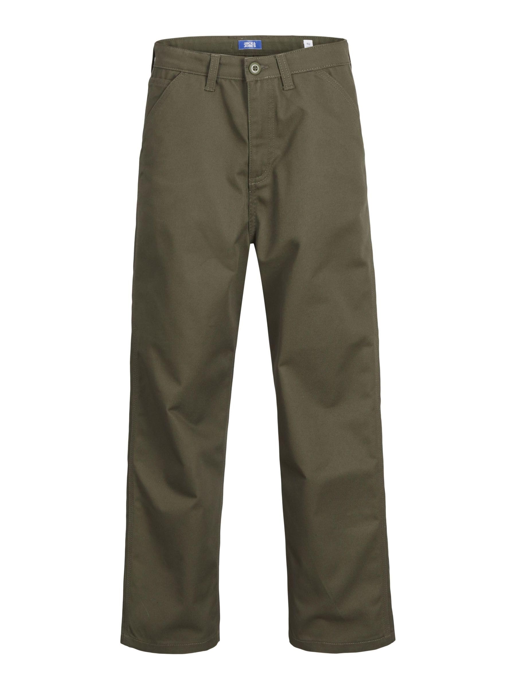 JACK&JONES JUNIOR Boy's Jack & Jones Chino Hose Trouser, Olive Night/Detail:Stitching W. DTM, 158