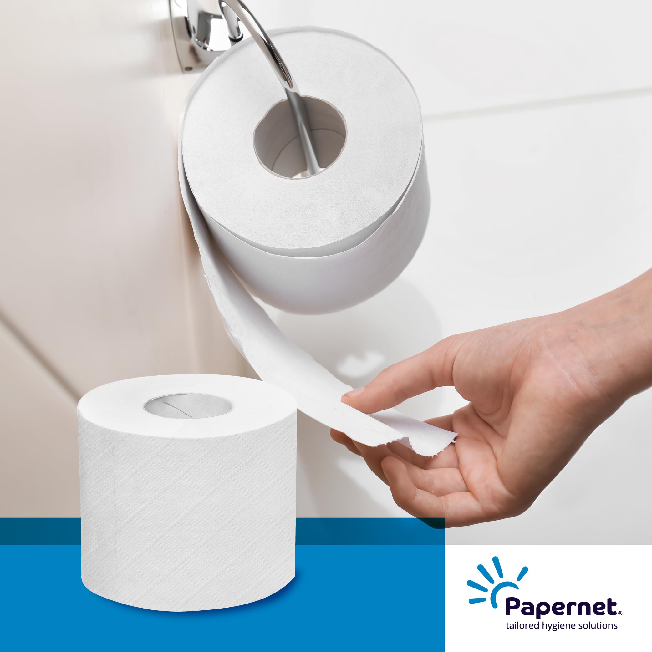 Rollo de papel higiénico especial de 2 capas (paquete de 40)