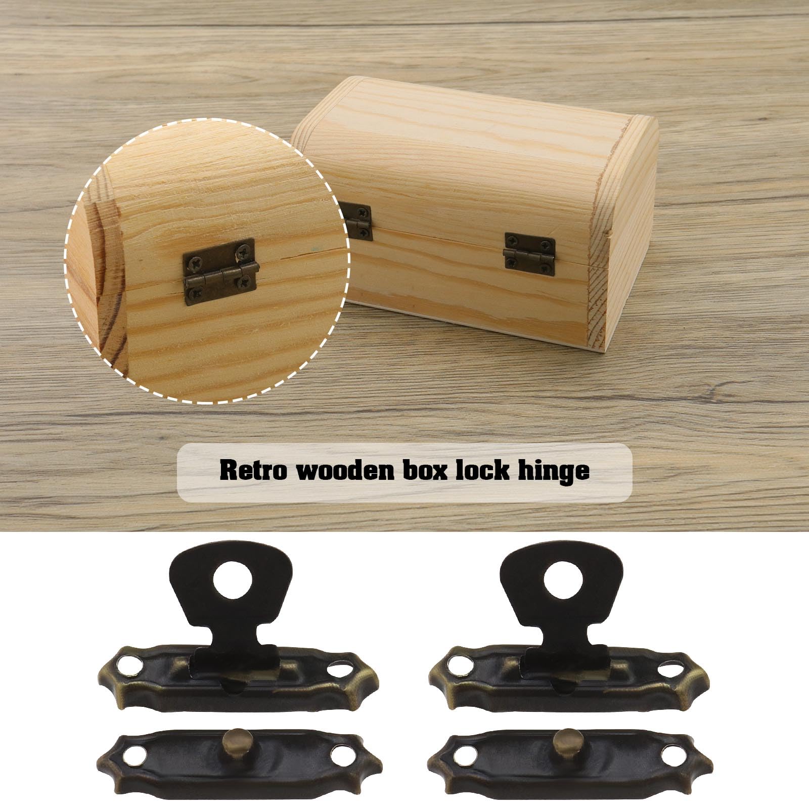 10 Cerniere In Bronzo Per Mini Mobili - 18x16 Mm, Con Viti, Per Cassetti E Portagioie