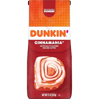Dunkin Cinnamania Ground Coffee، 11-Ounce Bag