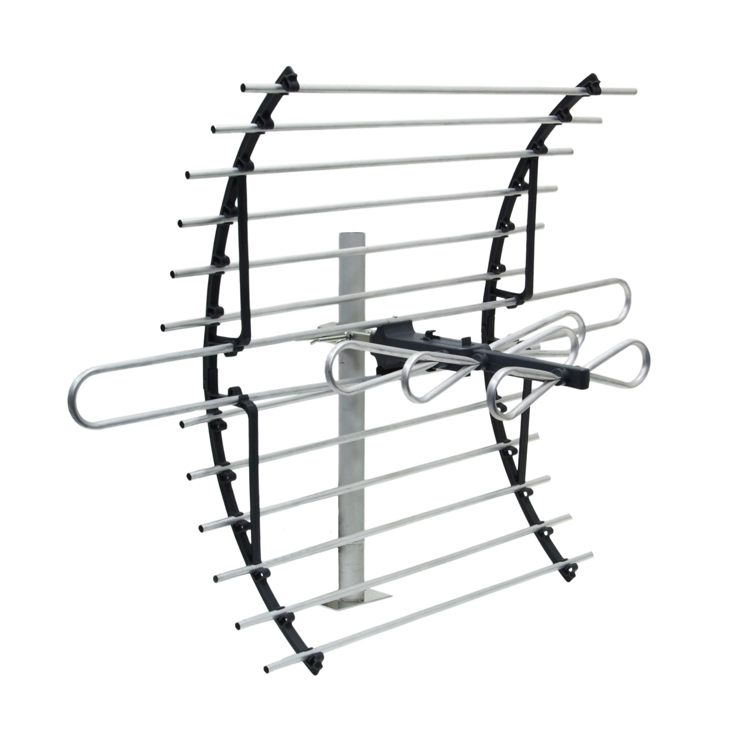 GE Attic Mount HD Digital TV Antenna, Longe Range Smart TV Antenna, Out of Sight Compact Design, Supports 4K 1080P HD Smart TV VHF UHF, Mount Included for Attic or Outdoor, Weather Resistant, 33692