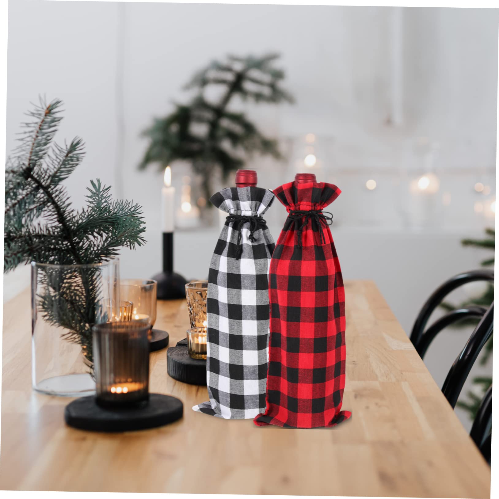 TOPBATHY STK Weinverpackungsbeutel Flaschentasche Beutel Für Weinflaschen Tasche Für Weinflaschen Weihnachtsgeschenktüten Weinbeutel Für Partys Weihnachtstasche Bettwäsche Aus Baumwolle