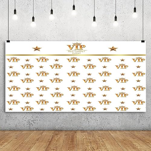 Miniatura 10 de Leyiyi Fondo fotográfico de 7 x 5 pies, alfombra roja VIP, telón de fondo para evento, feliz cumpleaños, fiesta de verano, corona de estrellas