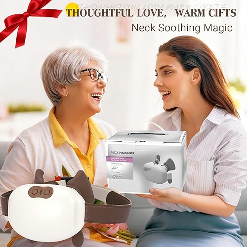 Miniatura 8 de Masajeador de cuello Shiatsu eléctrico 2025 con calentamiento de tejido profundo, tracción y recarga USB-C, para masaje de manos reales en cuello,