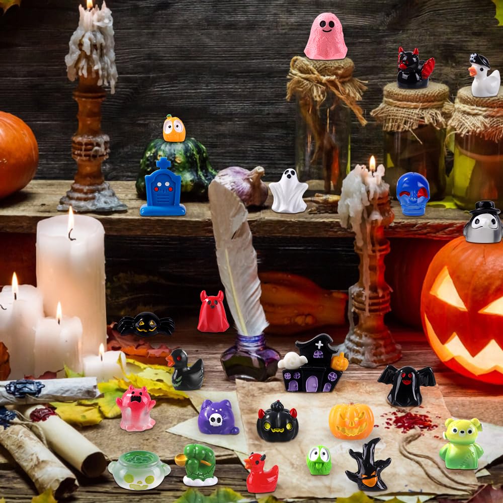 XIMISHOP 50PCS Mini Halloween Resin Ornaments - Image 4