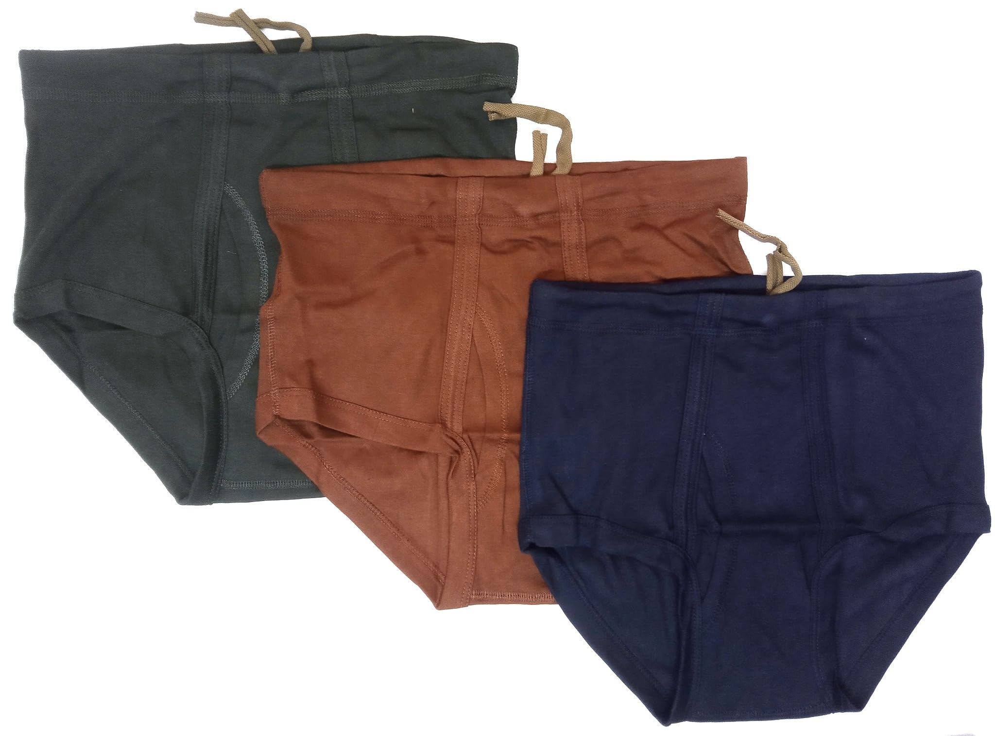 Pack of 3 Cotton Briefs Without Elastic for Men 770 Dilip-image-1
