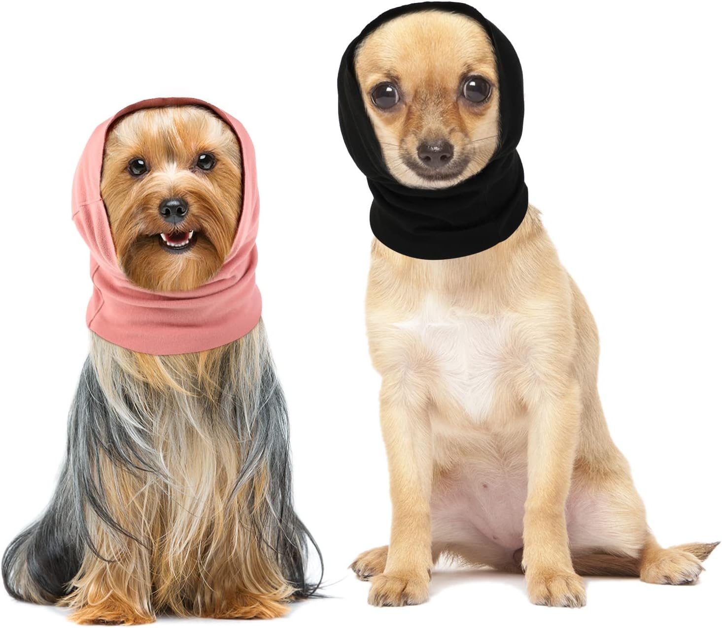 2 Pieces Ear Covers for Dogs Muff Pet Ear Protection Flap Head Wrap Noise Cancelling Dog Neck