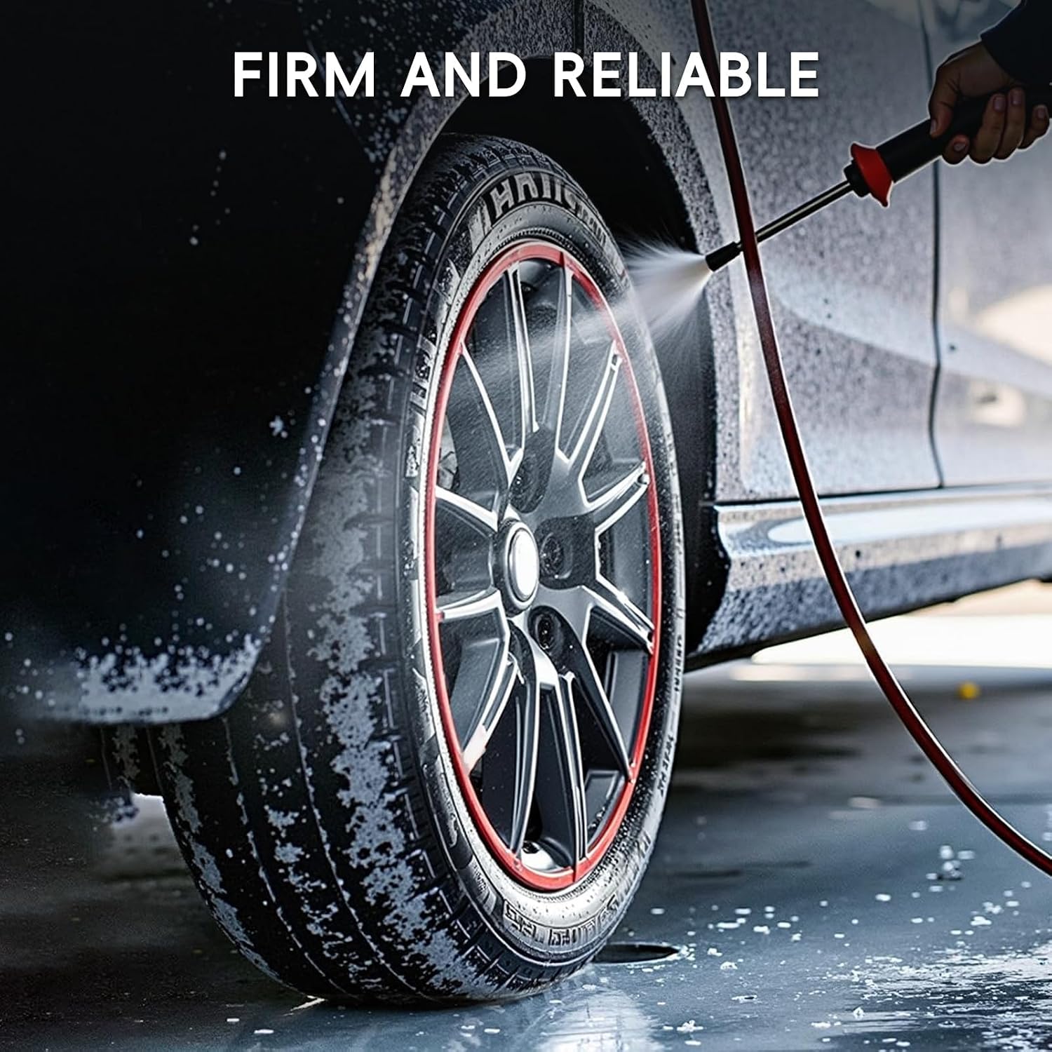 Black 22" Rim Protector, Aluminium Alloy Wheel Protection Ring, Wheel Rim Protector Strips for Curb Rash Prevention, Universal Wheel Accessories for Cars, Trucks, SUVs & Tesla All Models, 4PCS