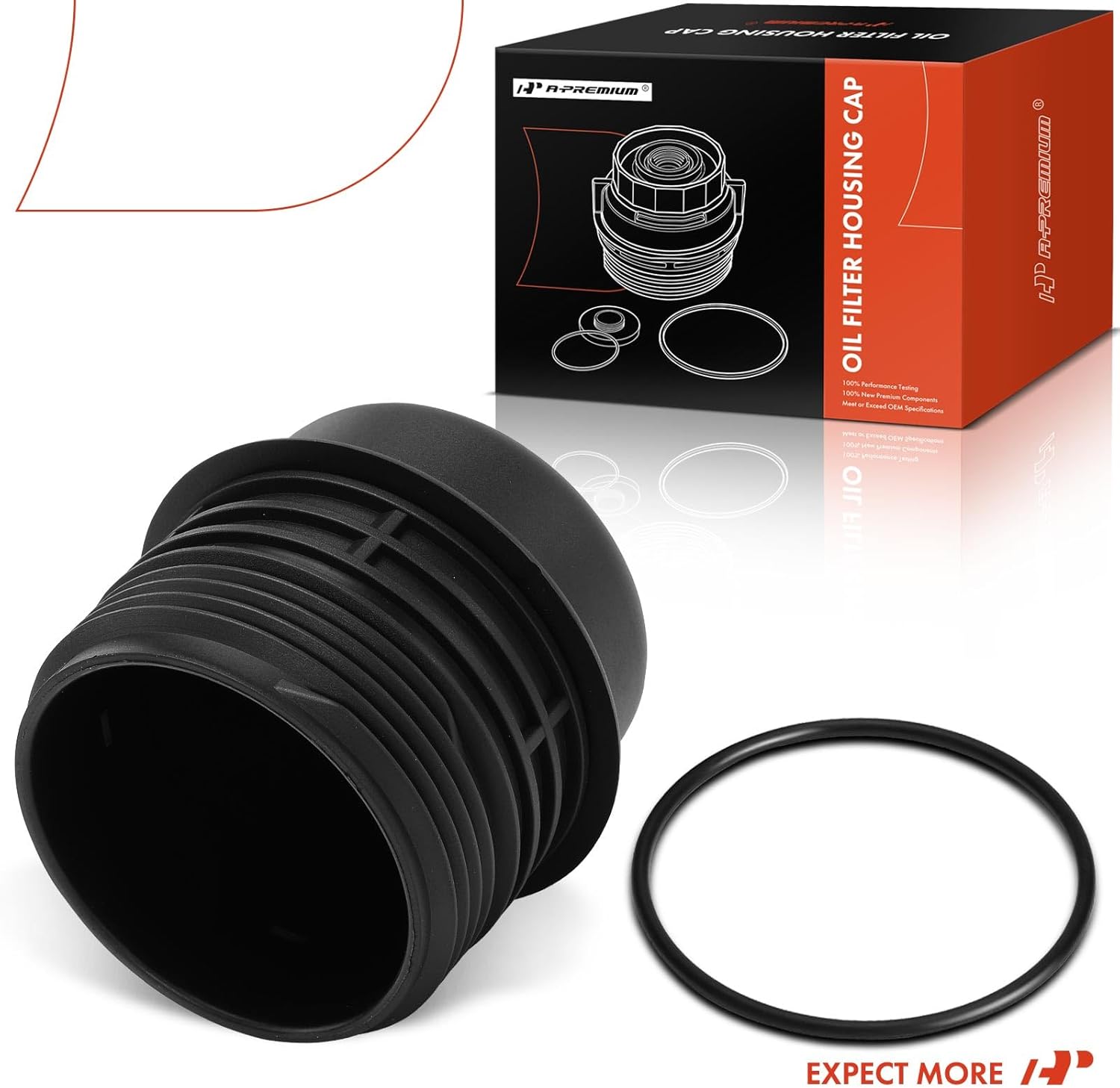 A-Premium Engine Oil Filter Housing Cap Compatible with Kia Sorento 2019-2020, Sedona 2019-2021, Telluride 2020-2023, Cadenza 2017-2020, K900 2016-2017 & Hyundai Genesis, Palisade & Genesis G80