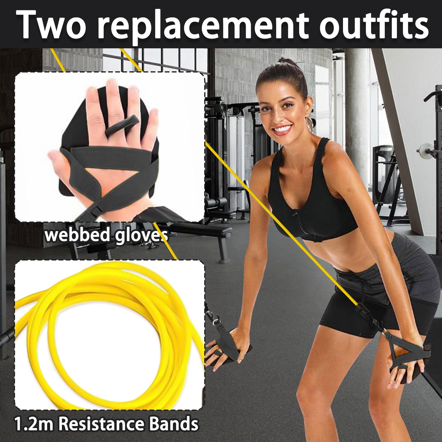 Fasce Resistenza Per Nuoto - Con Pinne, TPE Elastico | Allenamento Braccia, Piscina O Casa - Foto 8