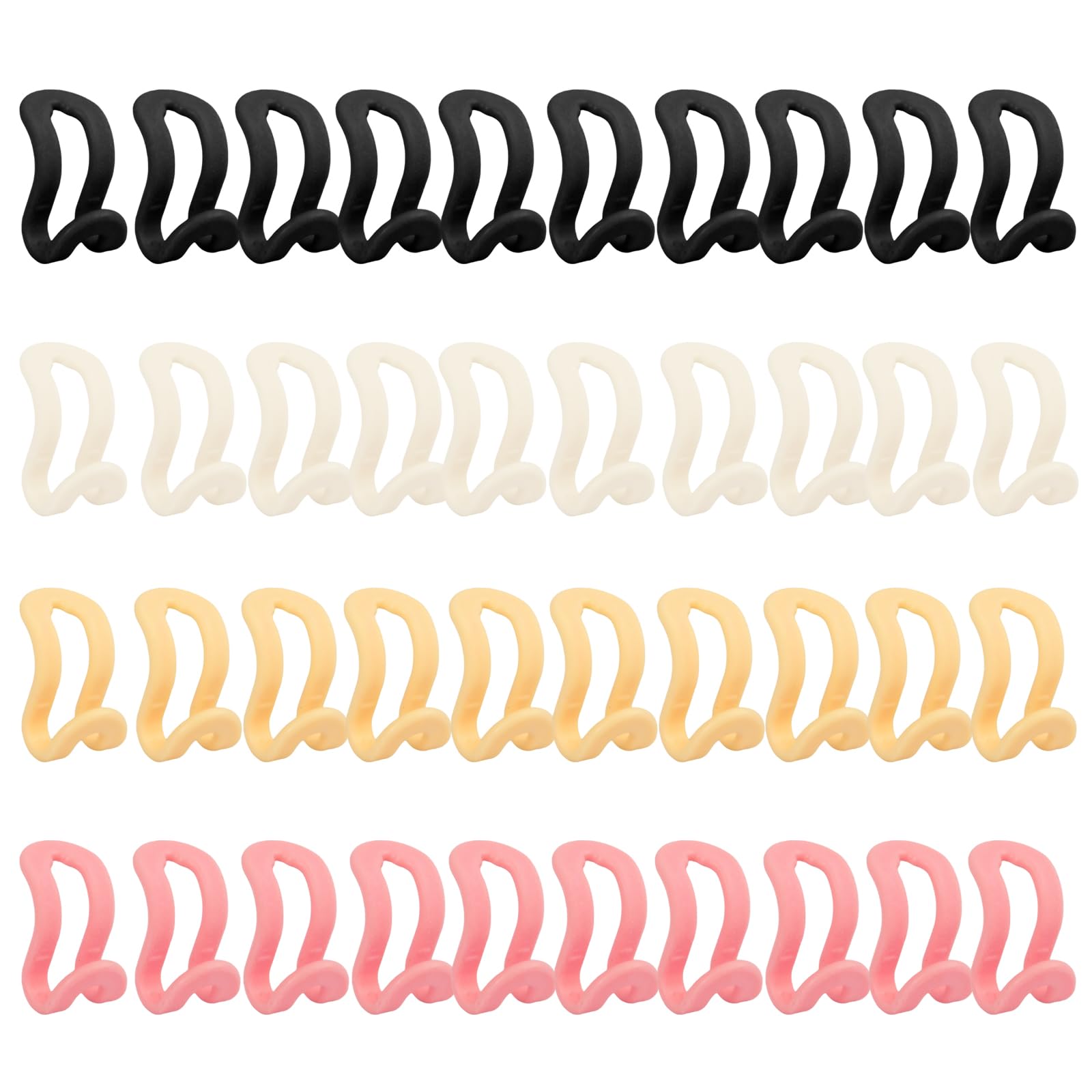40 Pezzi Appendiabiti Di Collegamento, Appendini Connettore, Ganci Per Grucce Salvaspazio, Connettori Per Armadio In Plastica, Hanger Hooks Per