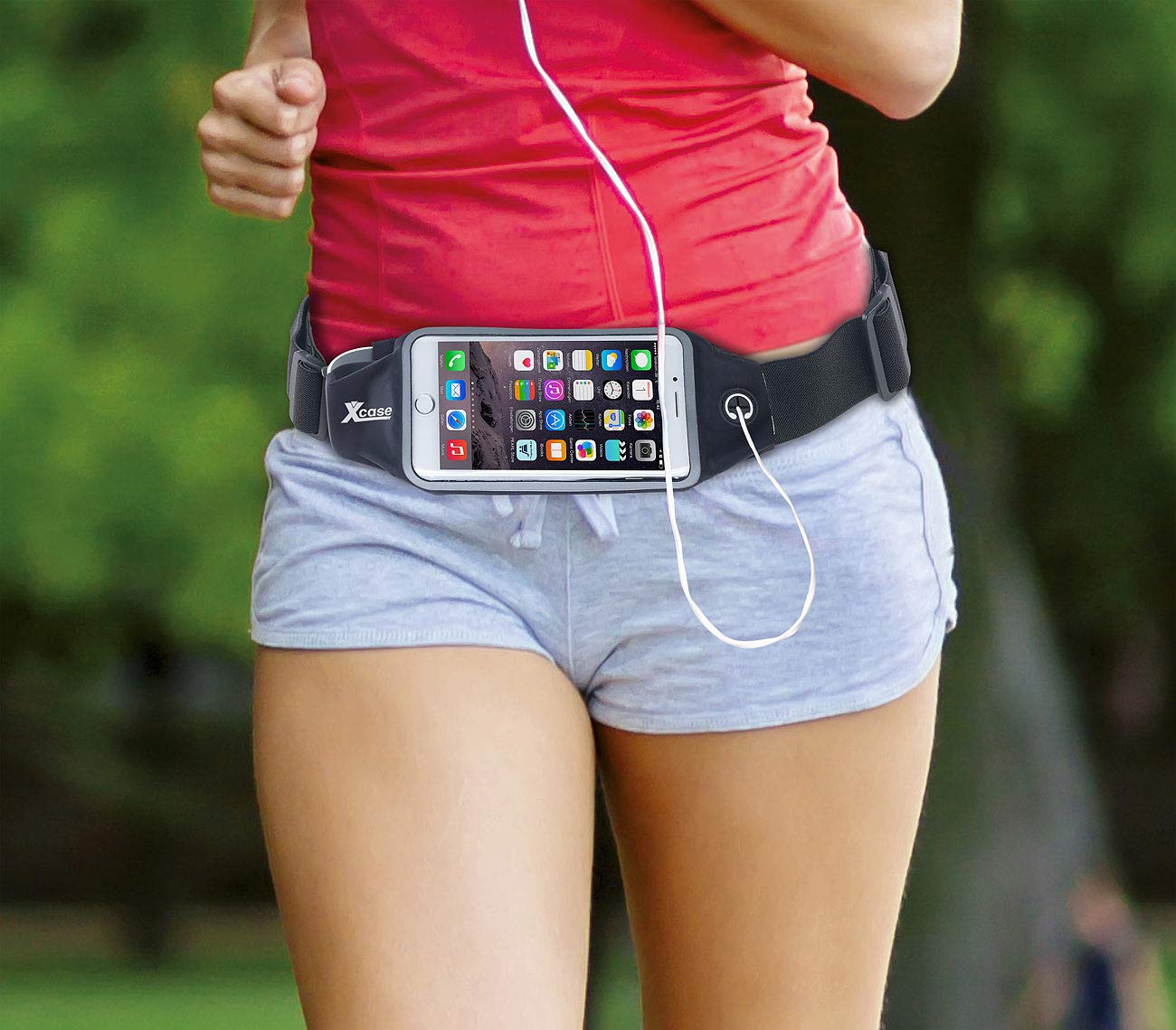 TMZELOA Bauchtasche Für Kinder & Erwachsene - Reflektierender Laufgürtel Mit 2 Taschen