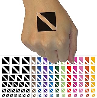 Diver Down Scuba Diving Flag Temporary Tattoo Water Resistant Fake Body Art Set Collection - Red (One Sheet)