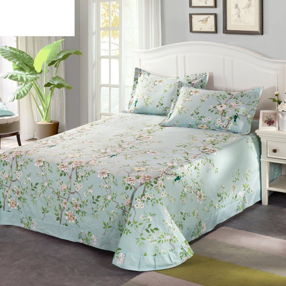 Drap en coton double sergé 270x245cm pour lit double