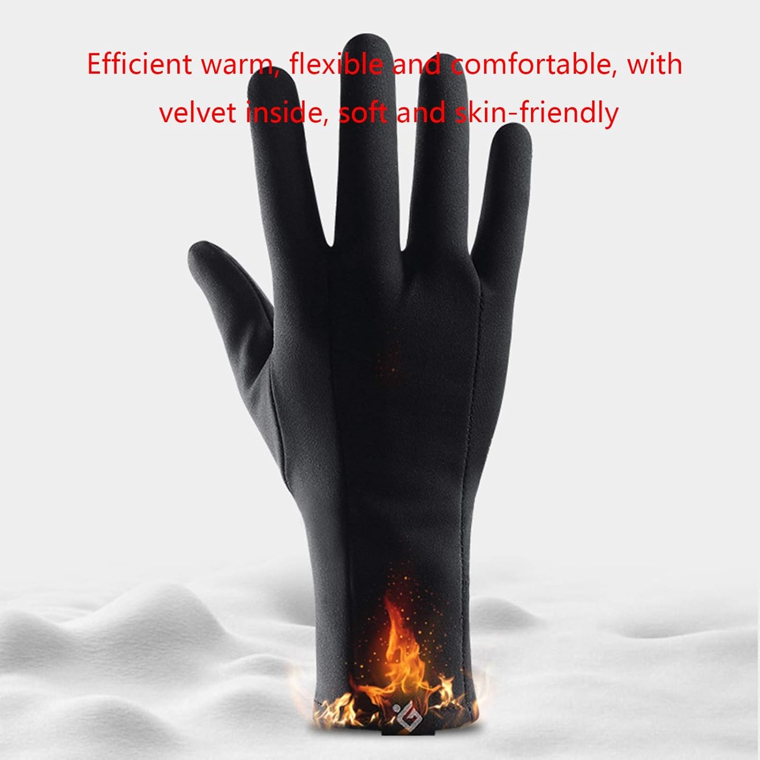 Gloves Winter Touch Screen Running Gloves, Thin Warm Gloves, Cycling Gloves, Non-Slip Driving Gloves, Ski Lining Gloves (Color : S)