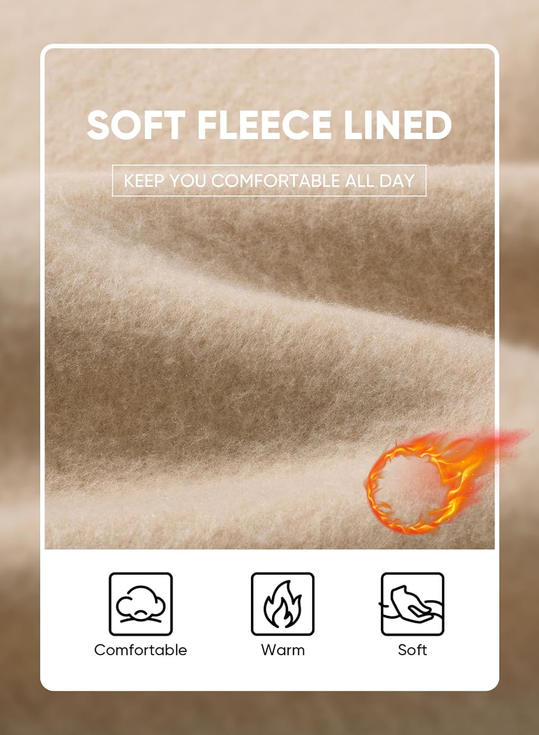 JMIERR Mens Quarter Zip Pullover Polo Sweater Mock Neck Long Sleeve Lightweight Fleece Sweatshirts - Image 4