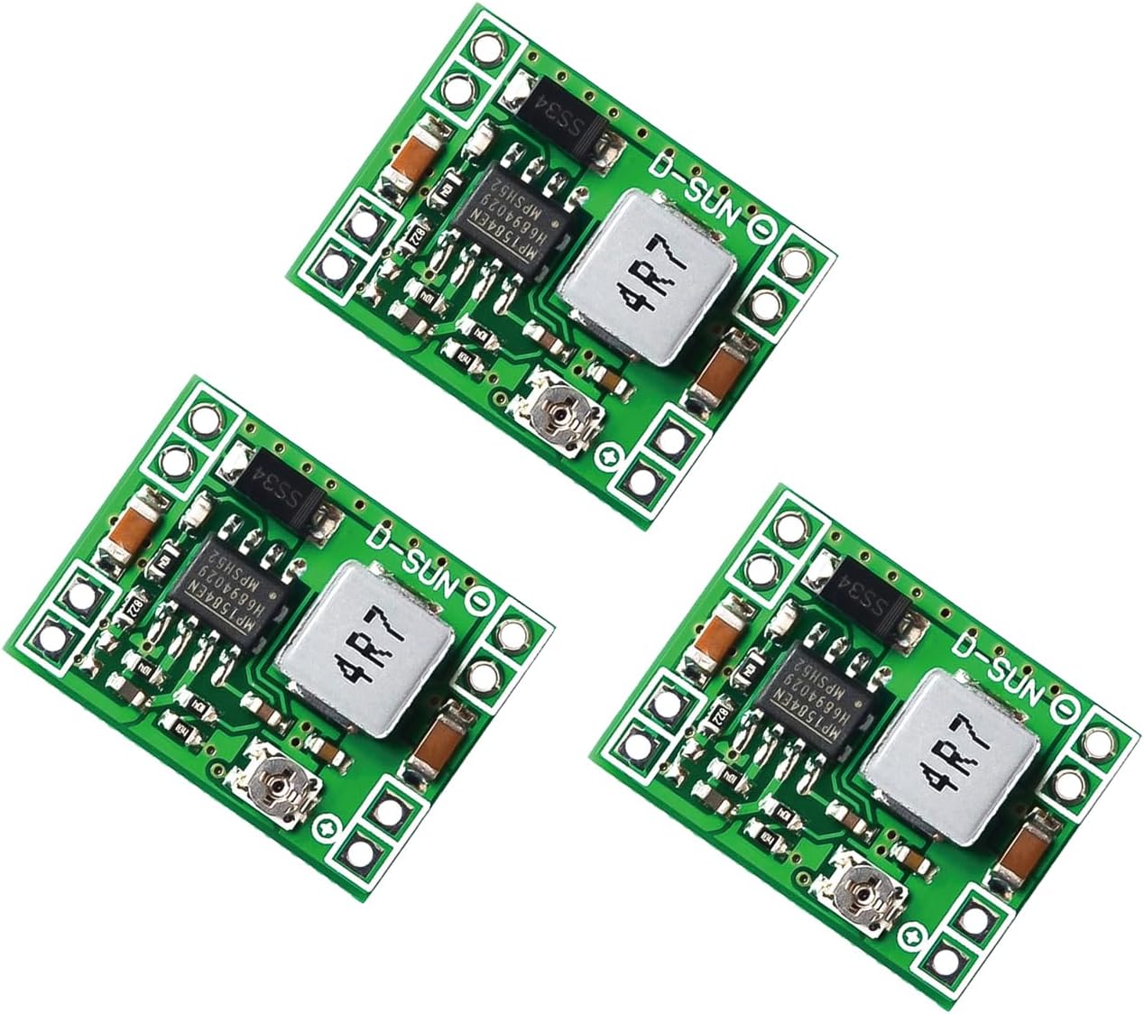 3 Pack Mini MP1584EN DC-DC Buck Converter Adjustable Power Supply Module 24V to 12V 9V 5V 3V