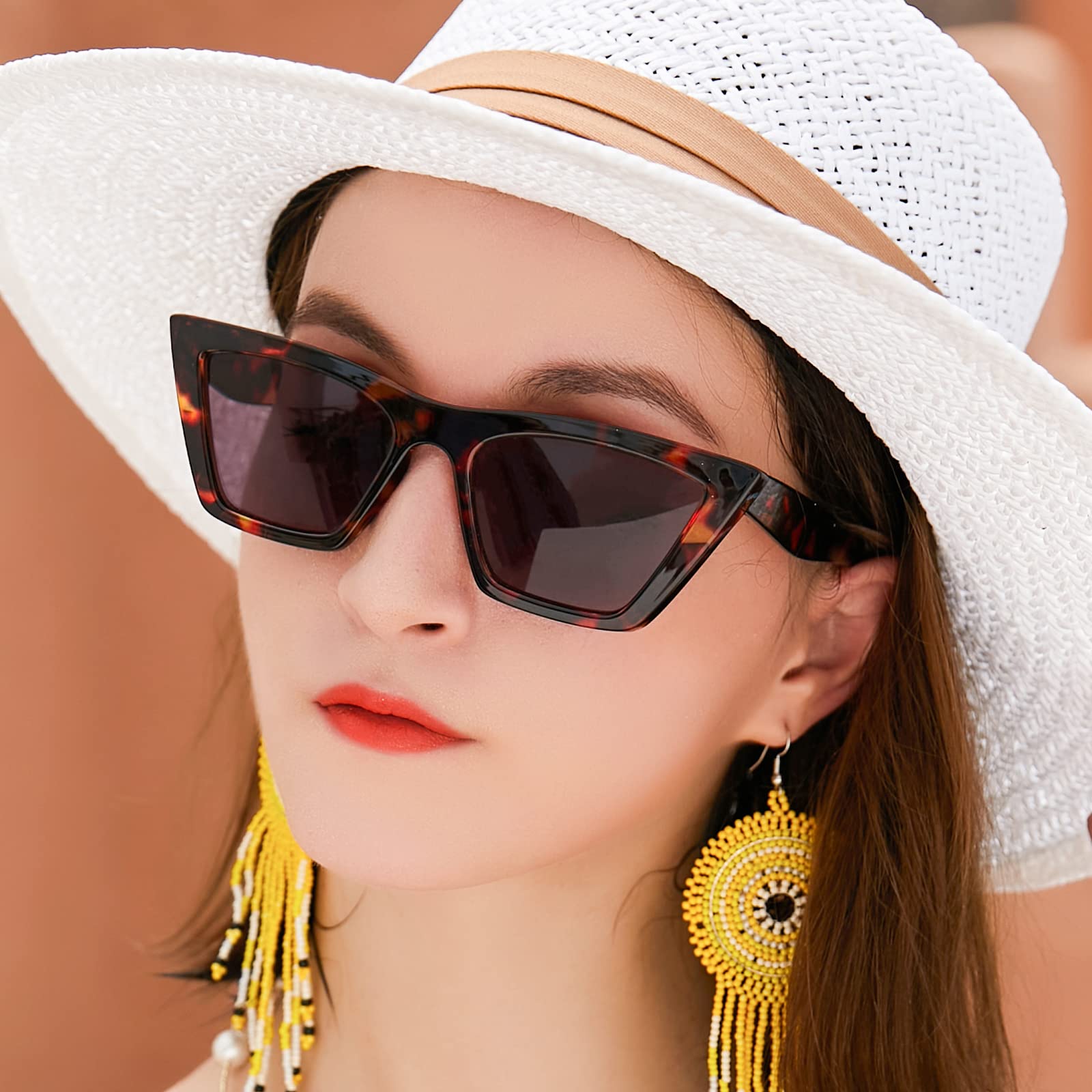 OCCI CHIARI Reading Sunglasses Women UV Protection Outdoor Reader Glasses 0.5 0.75 1.0 1.5 2.0 2.5 3.0 3.5 4.0 (Brown, 150)