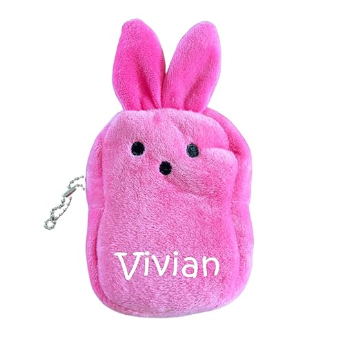 Easter Basket Stuffers Personalized, Gift Card or Money Holder, Bunny Gift Idea (Pink)