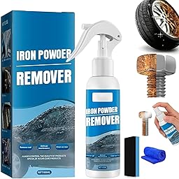 Multi-Functional Quick-Acting Rust Removal Spray, Portable Rust Remover Spray for Metal, Iron Powder Remover Sprays, Fast-Acting Formula & Easy Application, for Cars Metal Surfaces (100ml*1pc)