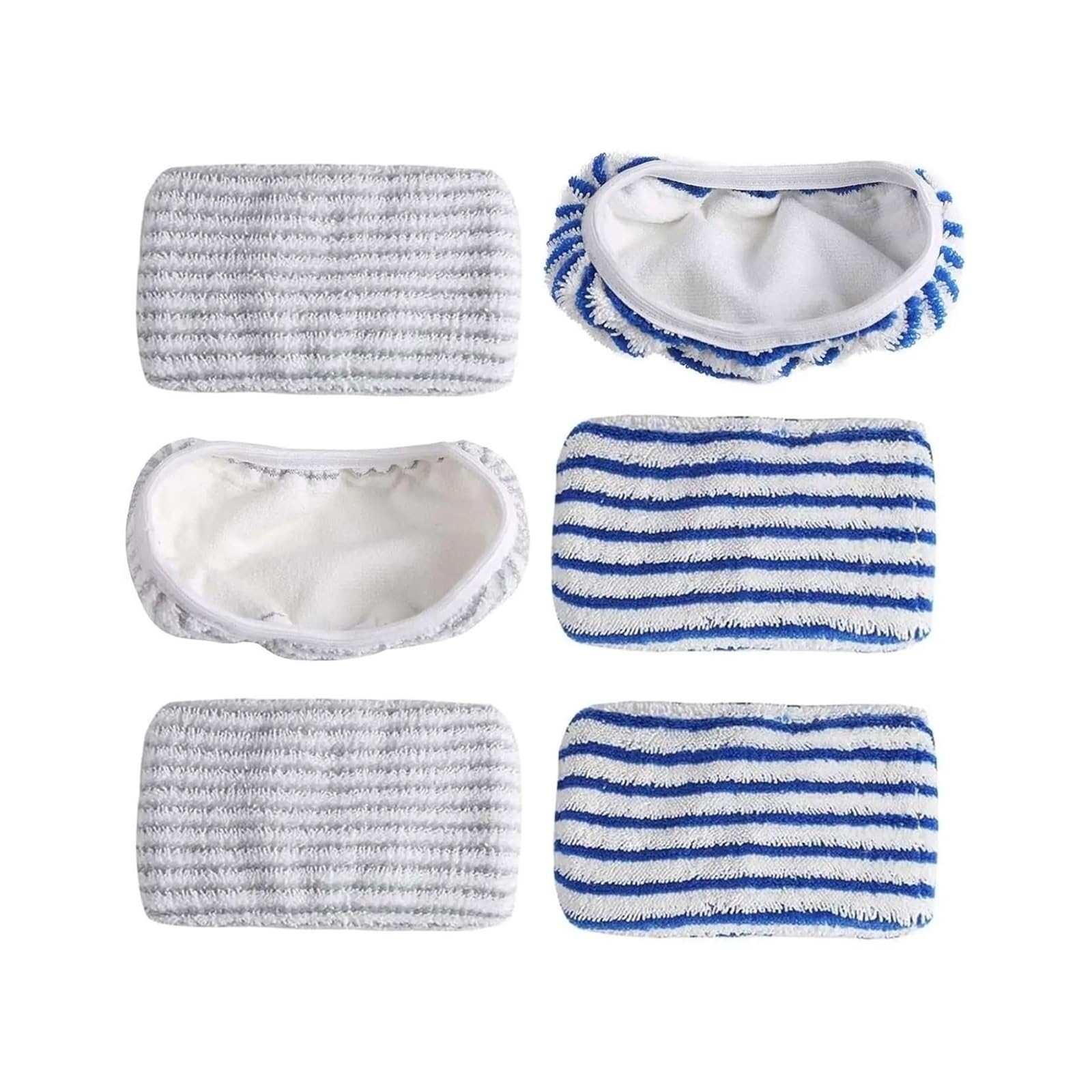 Mop Pads，Compatible for Rowenta，ZR850002 ZR005801 ZR005804 RY7/RY8, Microfibre Cloths for Cleaning and Rubbing Floors,Vacuum Mop Pads(6pcs)