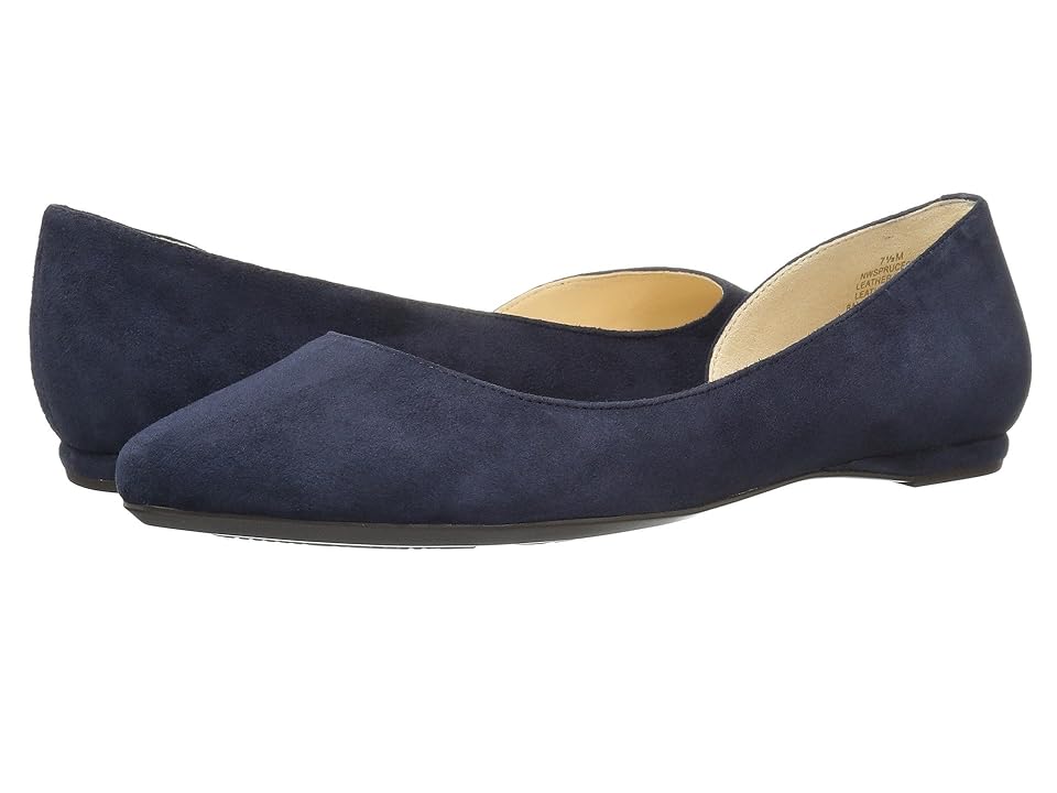

Nine West Spruce9x9 Flat (Navy Suede) Women's Shoes