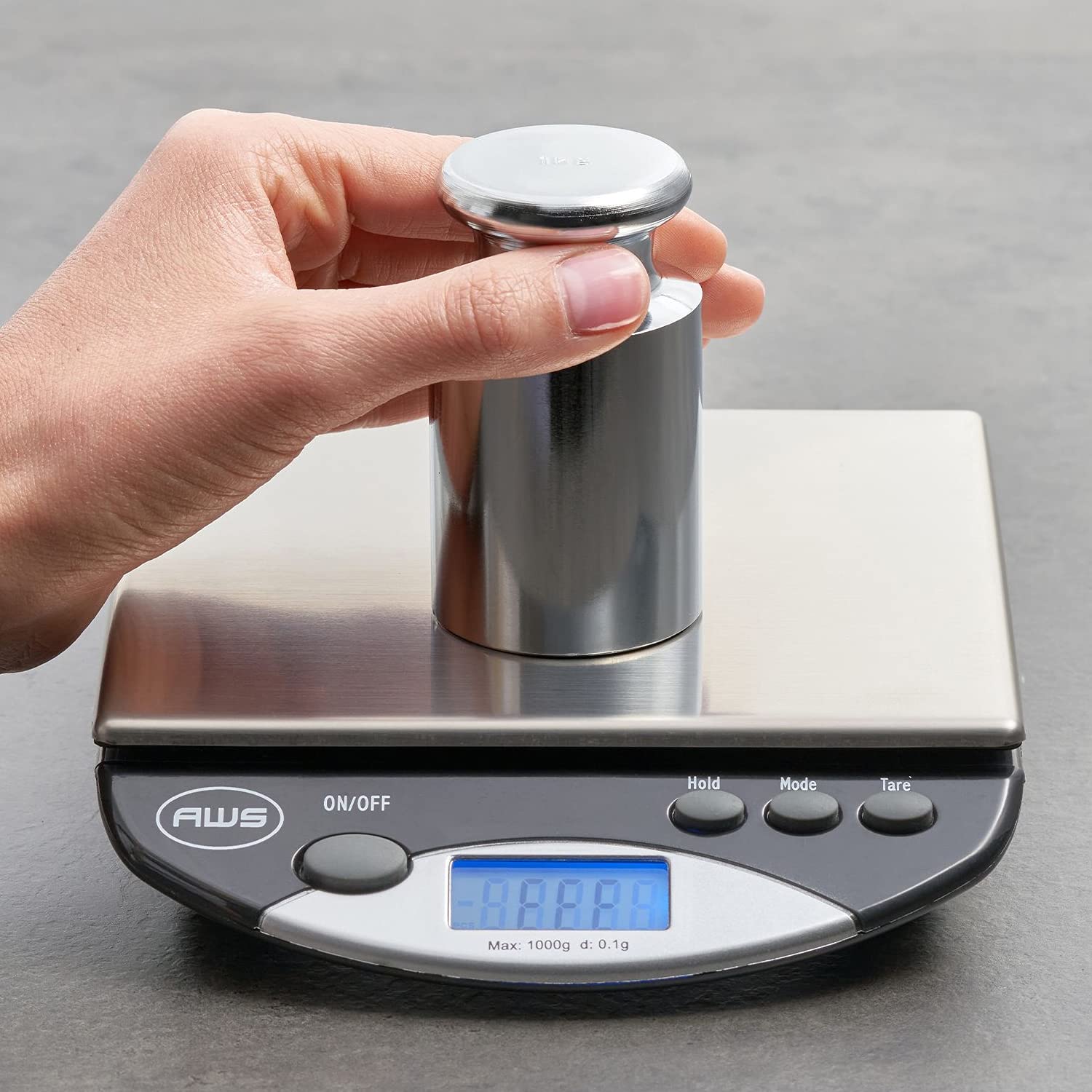 American Weigh Balance 2 Kgwgt en Acier Carbone 2000 GM calibrage Poids Échelle avec Finition chromée