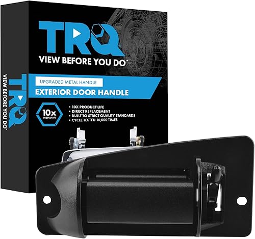 Miniatura 629 de TRQ Manija de puerta exterior texturizada LH del conductor trasero para Chevy GMC Pickup Truck SUV
