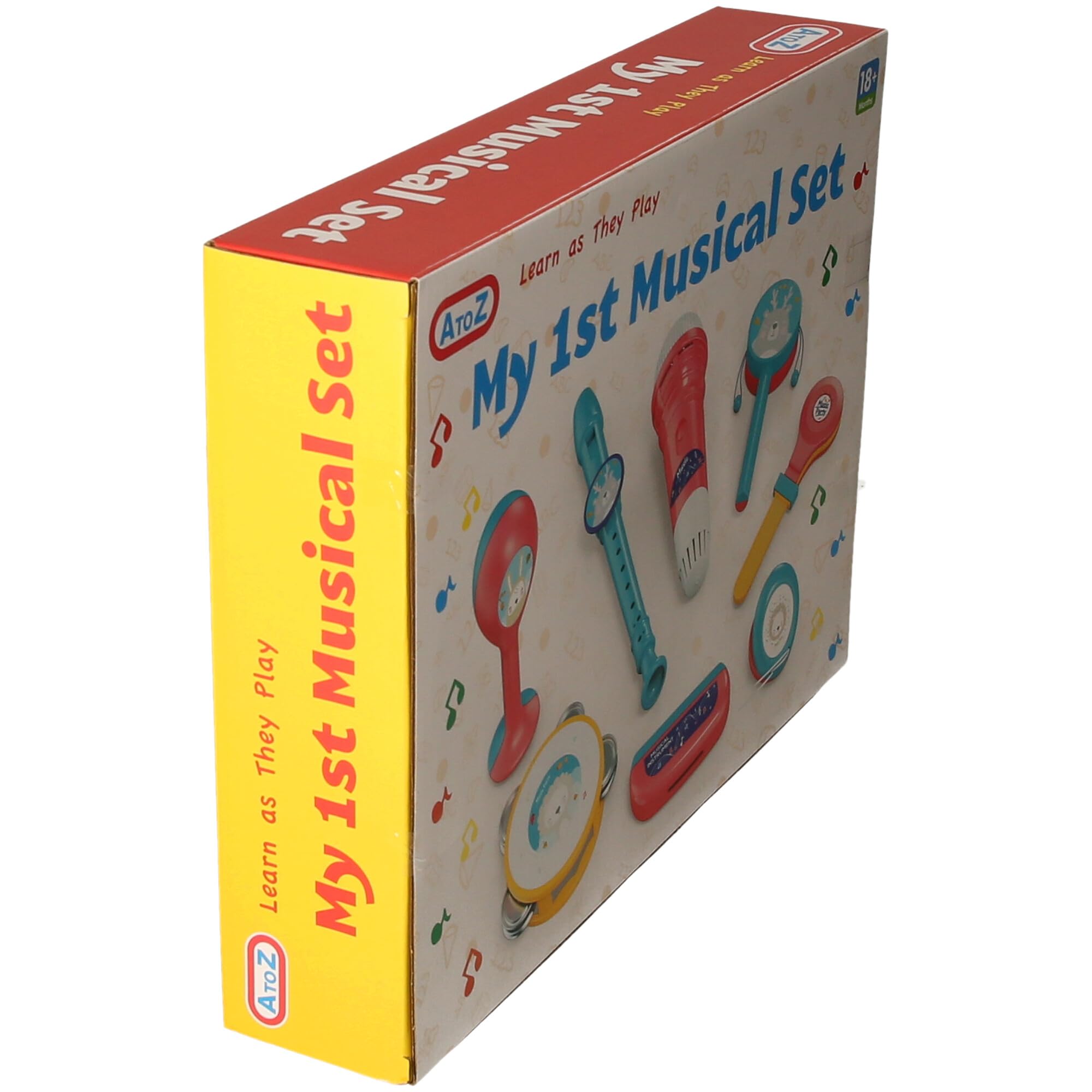 A to Z My 1st Musical Set, Baby Musical Instruments Toy Set, 18+ Months, Coral and Turquoise, Standard - Image 4