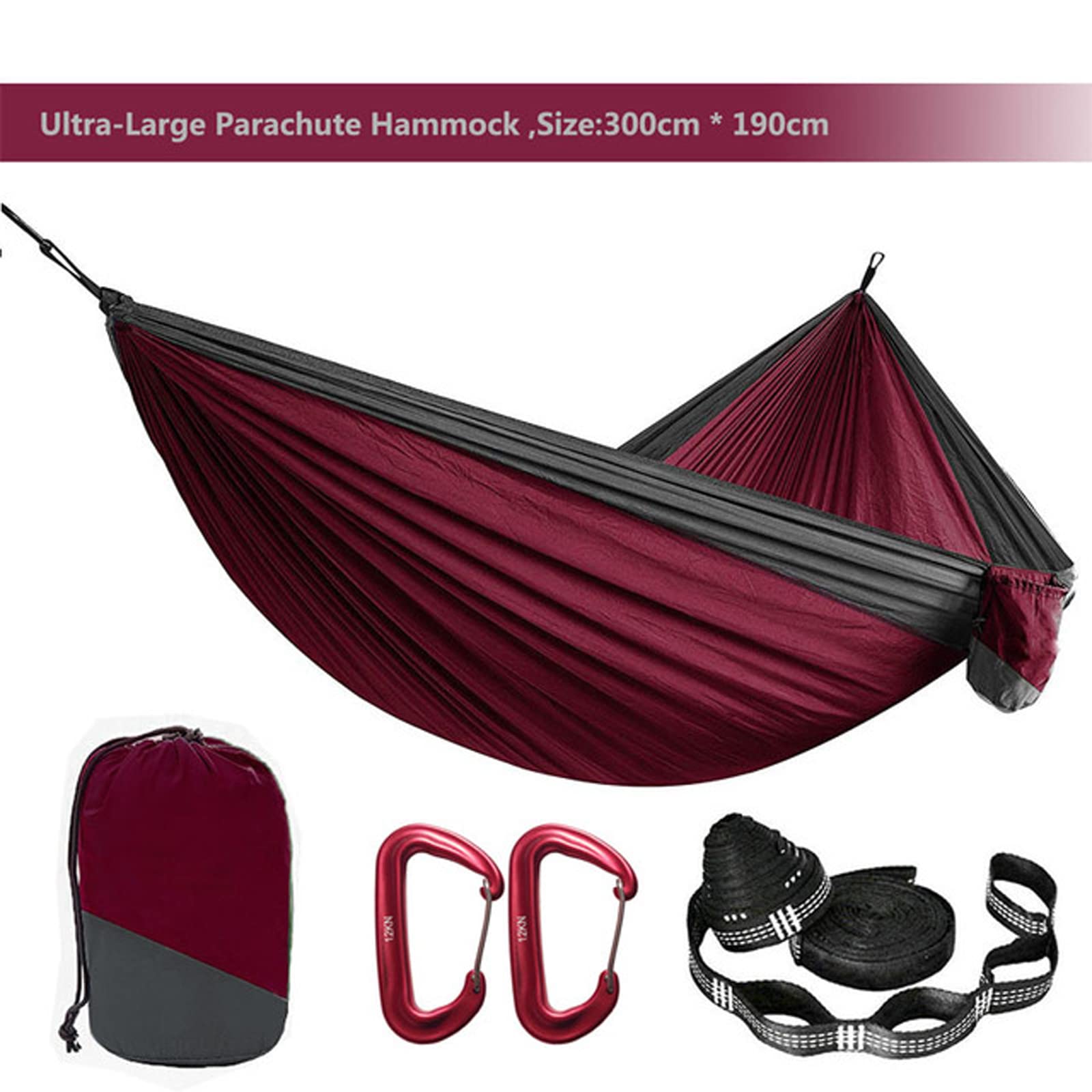Amaca da Paracadute Amaca da Campeggio in Nylon Amaca da Altalena Portatile per Doppia Persona Mobili di Alta qualità per Lo Zaino in Spalla all'aperto