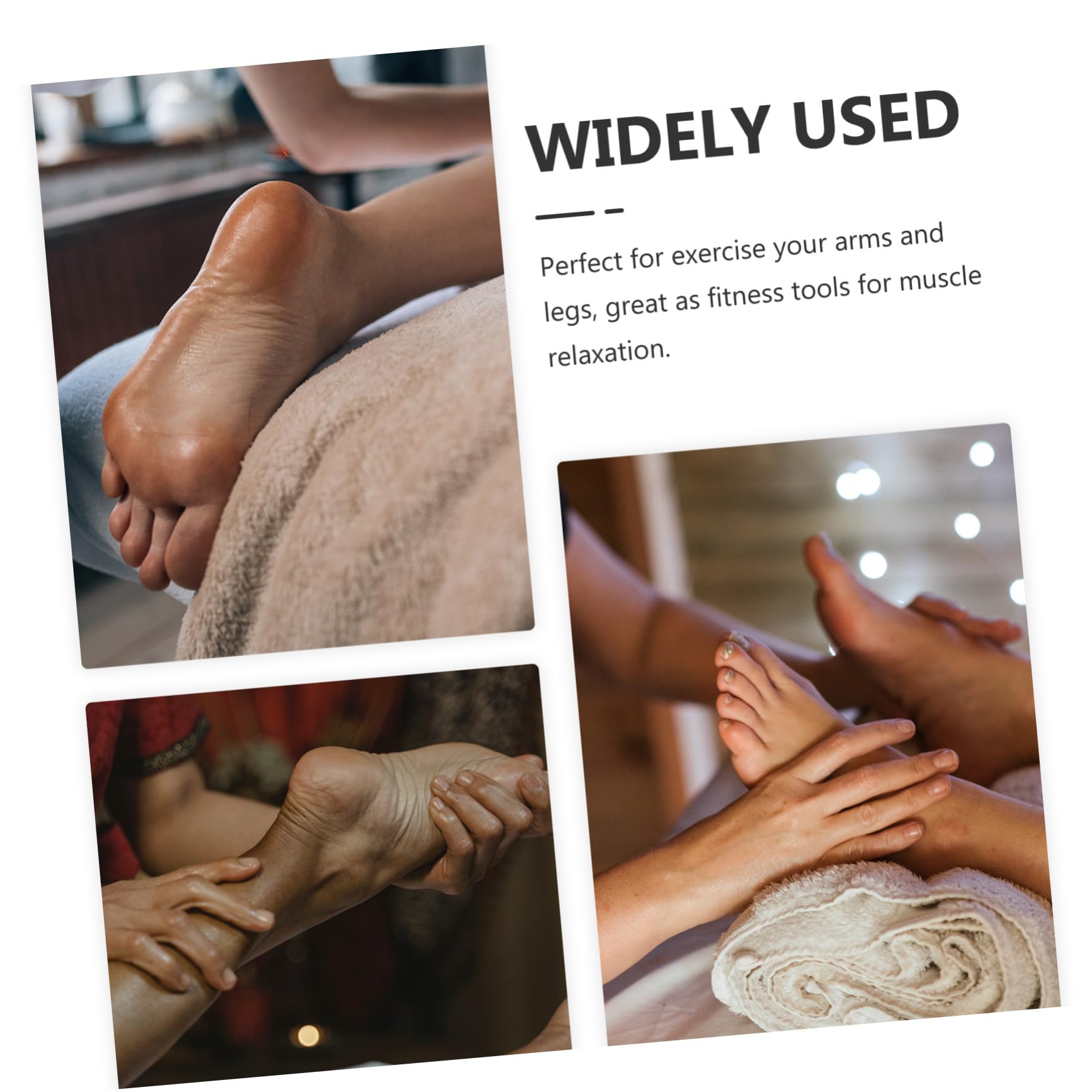 Yardwe Rodillo de Fitness y Masajeador Rodante para Alivio de Músculos Tensos, Uso en Casa y Gimnasio, Adecuado para Brazos, Piernas y Espalda, Diseño Ergonómico Agarre Cómodo