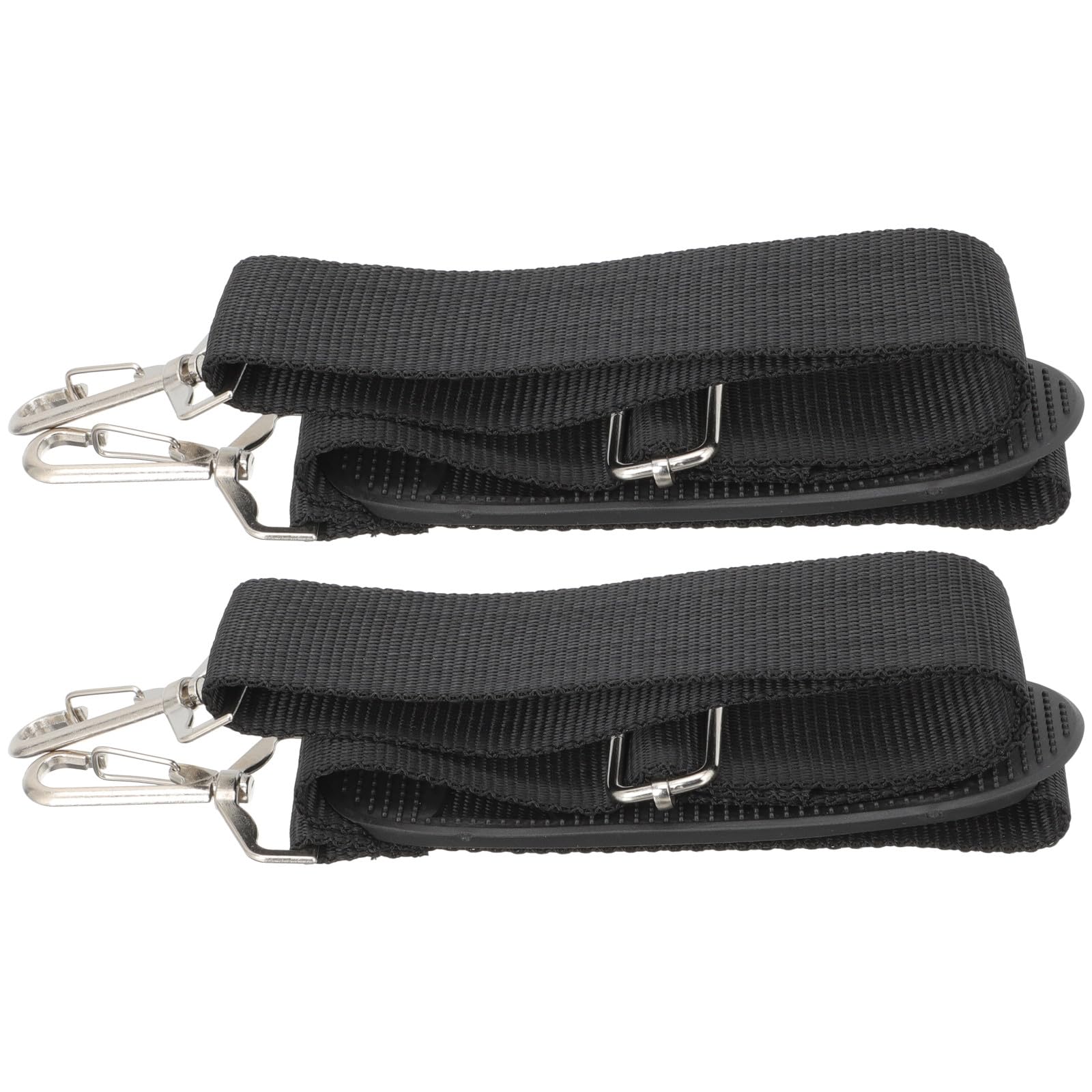 Ciieeo Set da 2 Tracolle Regolabili per Custodia Violino e Custodia Strumento, Resistenti allo Sporco, in Canvas Nero Dettagli in Metallo, per Performance All'aperto