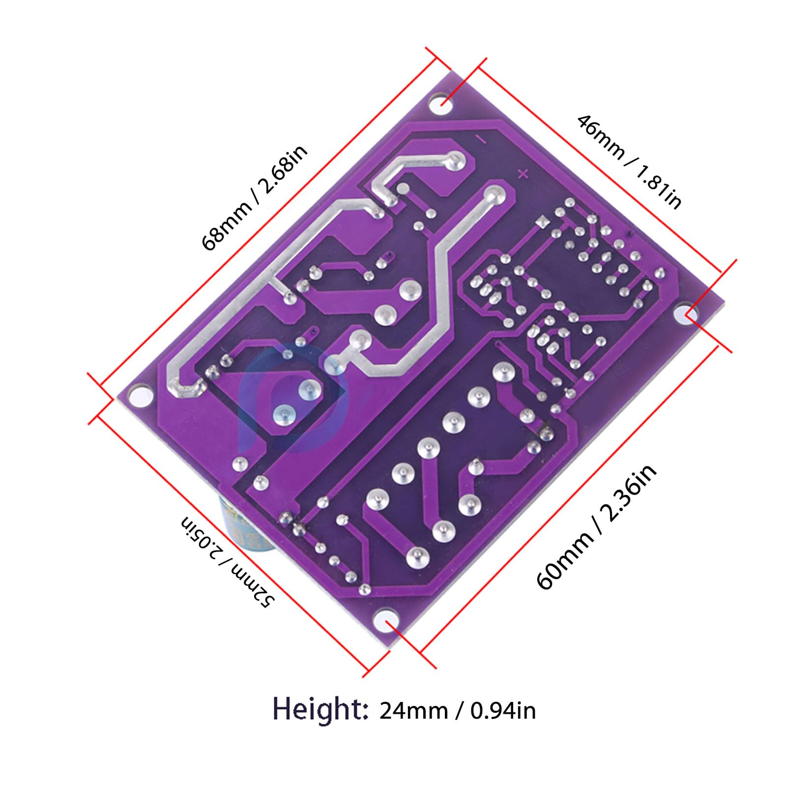 Modulo Convertitore cc ca, 100W 24V ca A 0-110 V-220V cc Modulo Inverter di Uscita Alimentatore Boost di Tensione, per Barra Led, Motore, Elettrico