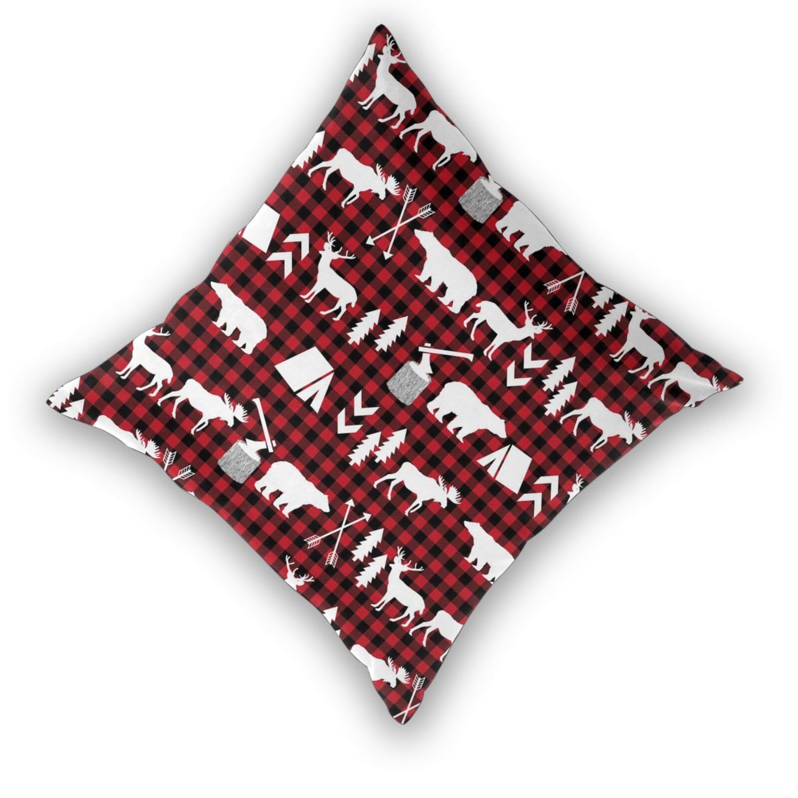 Set di 2 federe decorative decorative con stampa natalizia
