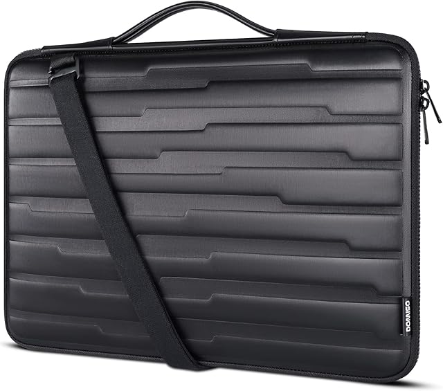 DOMISO 17.3 inch Shock Resistant Protective Laptop Sleeve with Handle Case Compatible with 17.3" Notebook/Dell Inspiron/MSI/HP Pavilionideapad/Samsung/HP/Alienware 17, Black