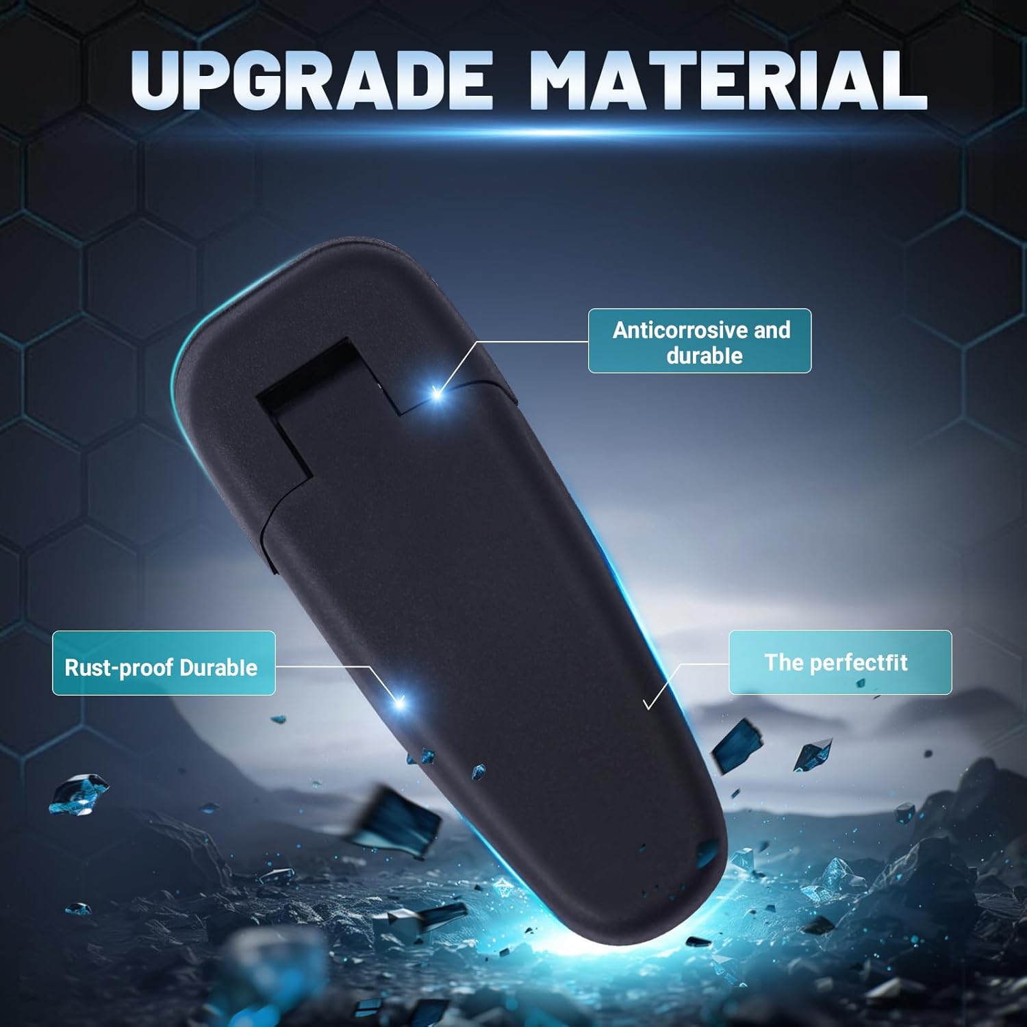 Rear Window Hinge Set Liftgate Glass Hinge Replacement for Jeep Grand Cherokee 1999 2000 2001 2002 2003 2004 , Right & Left