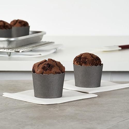 Miniatura 19 de Restaurantware Panificio Premium - Taza de papel Kraft de 10 onzas para hornear, tazas de papel para hornear, perfectas para magdalenas, cupcakes