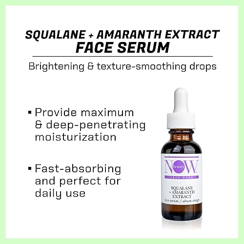 Miniatura 2 de Sérum facial con extracto de escualano y amaranto, tratamiento facial intensamente hidratante, fórmula avanzada para bloquear la humedad, gotas
