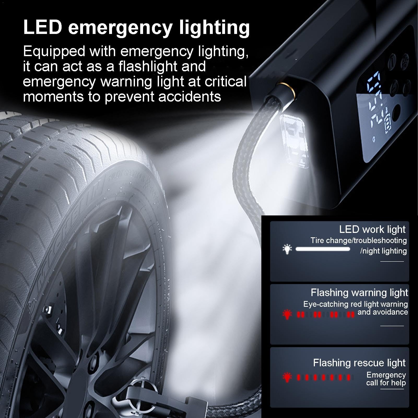 電動 空気いれ 車の空気圧縮機 タイヤインフレータポータブルエアコンプレッサー Amazon.co.jp: タイヤ インフレーター ポータブル電動入れ 車