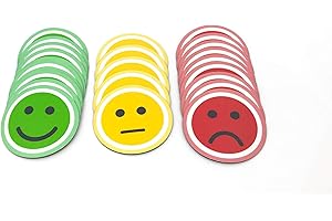 Smiley Magnetic Pack 25 (10 Green, 10 Red, 5 Yellow) (1")