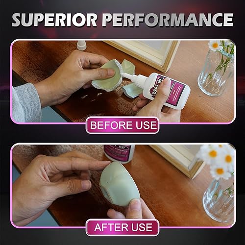 Miniatura 5 de Pegamento super líquido para plástico, cerámica, acuario, 113.6 gramos, adhesivo cianoacrilato transparente de espesor medio multiusos, pegamento CA