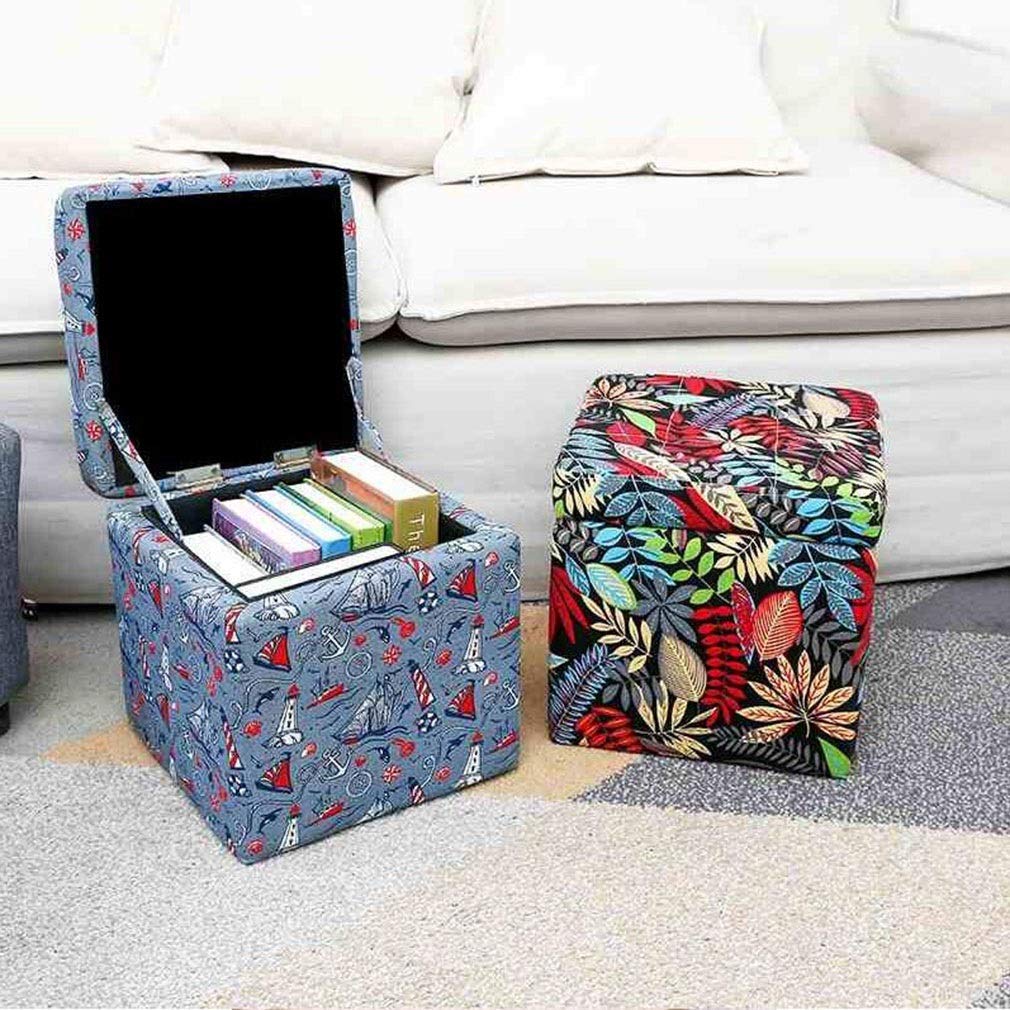 Tabouret de rangement carré gzz pour un salon chaleureux