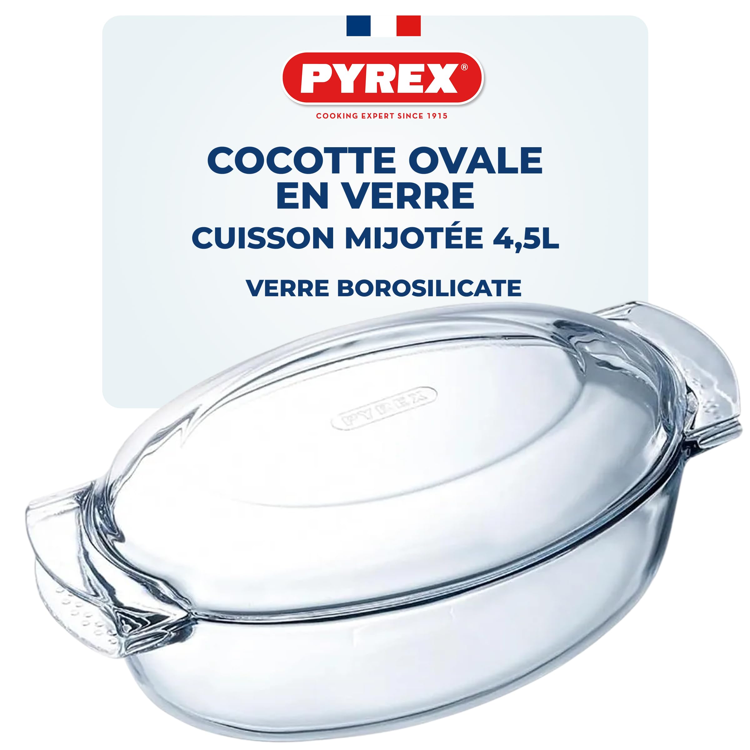 Cocotte Ancienne En Pyrex Avec Couvercle - Vintage Cuisine Induction