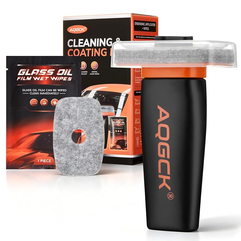 Kit Limpador de Para-brisa com Revestimento Cerâmico e Repelente de Chuva AQGCK