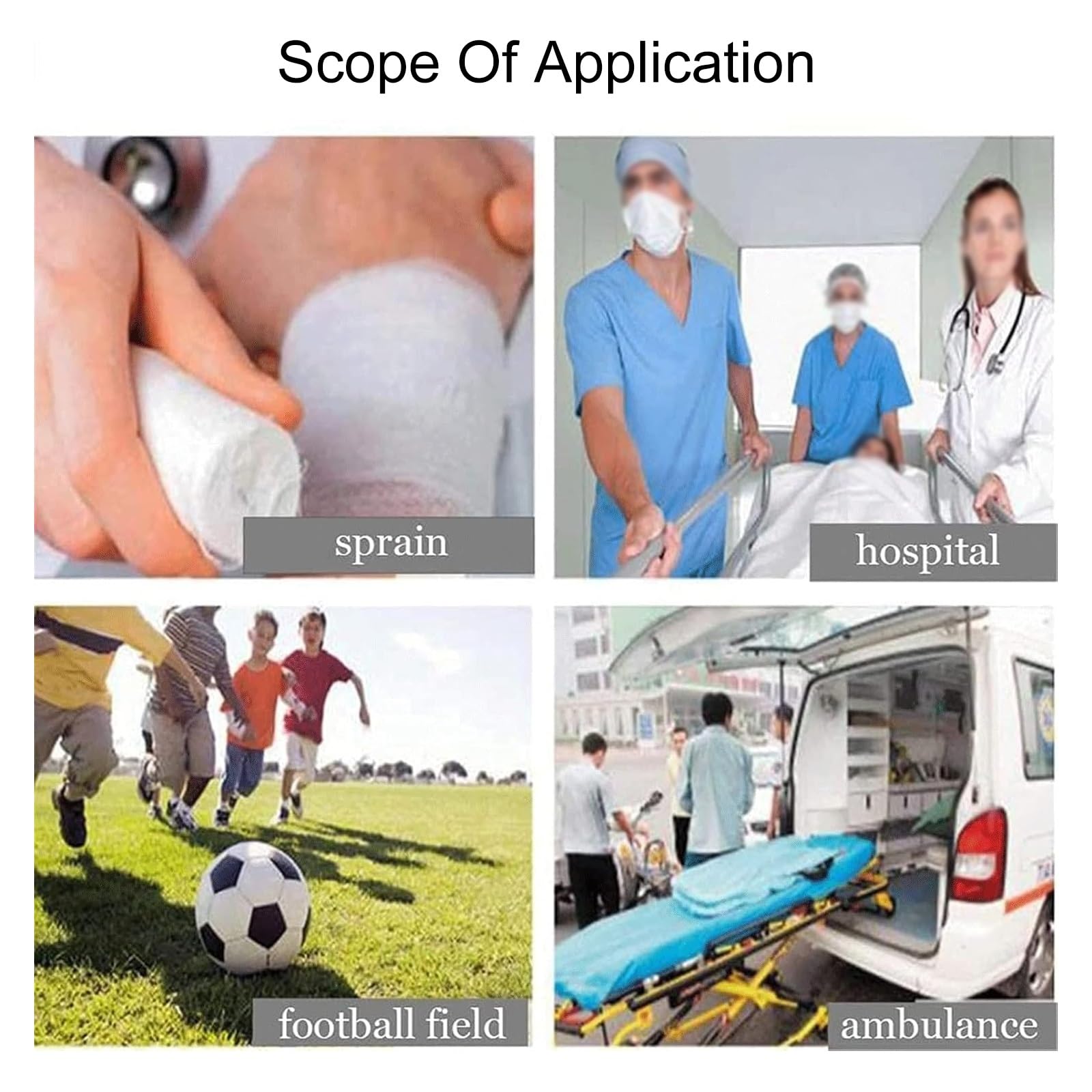Brancard de secours pliable et étanche, for l'hôpital, la clinique, la maison, les salles de sport, l'ambulance(6 handles)